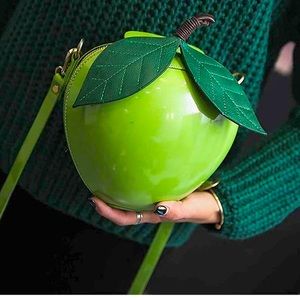 Green apple crossbody bag